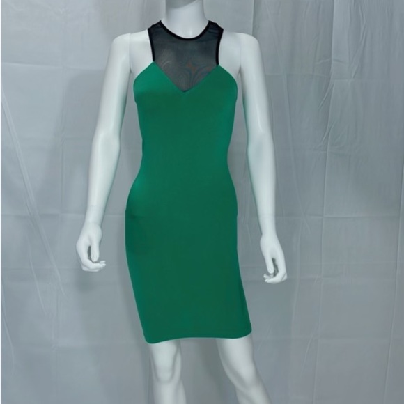 BEBE Green Dress - Picture 1 of 1